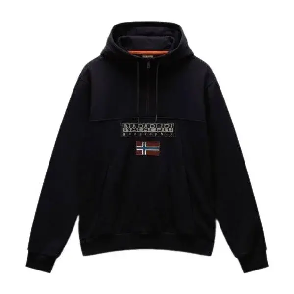 Napapijri BURGEE Pánska mikina, čierna, veľkosť