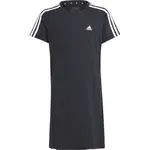 adidas ESSENTIALS 3-STRIPES DRESS Dievčenské šaty, čierna, veľkosť