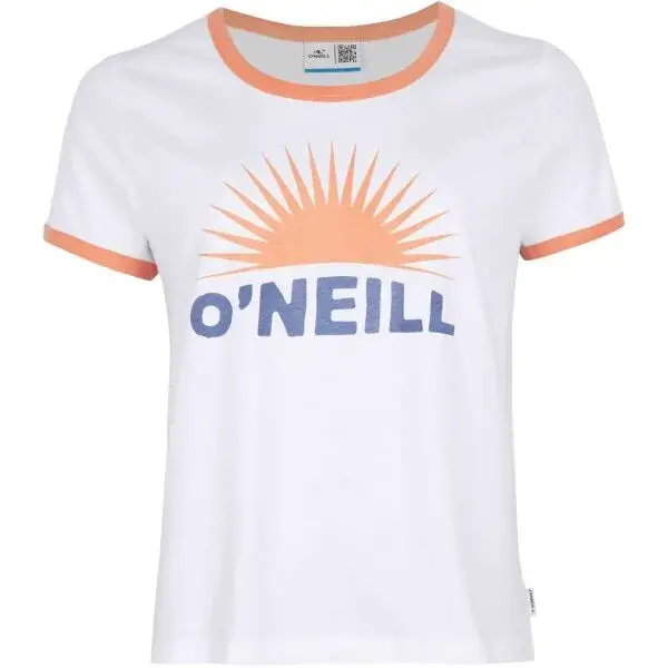 O'Neill MARRI RINGER T-SHIRT Dámske tričko, biela, veľkosť