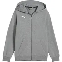 Puma TEAMGOAL CASUALS HOODED JACKET Chlapčenská mikina, sivá, veľkosť