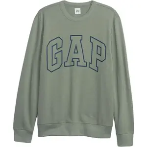 GAP V-LW DB FLEECE Pánska mikina, zelená, veľkosť