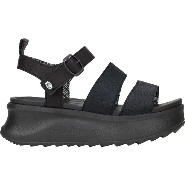 HEY DUDE DELRAY Dámske sandále, čierna, veľkosť