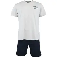 Russell Athletic SET TEE SHORT Pánsky pyžamový set, sivá, veľkosť XXL