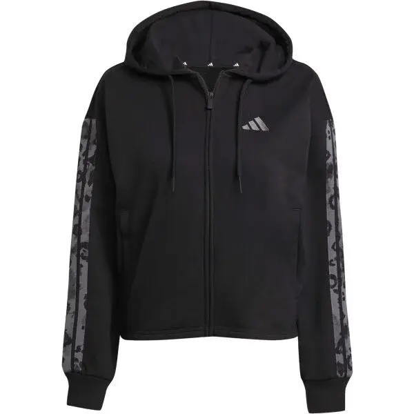 adidas W AOP FT FZ Dámska mikina, čierna, veľkosť