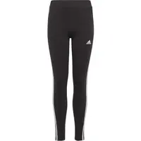 adidas G ESSENTIALS 3-STRIPES COTTON LEGGINGS Dievčenské legíny, čierna, veľkosť