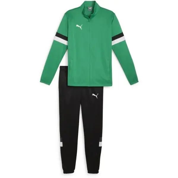 Puma TEAMRISE TRACKSUIT Pánska tepláková súprava, zelená, veľkosť