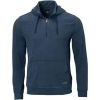 GREGNORMAN 1/4 ZIP HOODIE Pánska golfová mikina, tmavo modrá, veľkosť