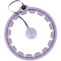 HMS HHW09 Masážna hula hop obruč so závažím, fialová, veľkosť
