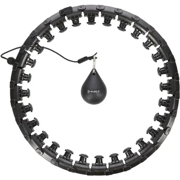 HMS HHW12 PLUS SIZE Masážna hula hop obruč so závažím a počítadlom, čierna, veľkosť