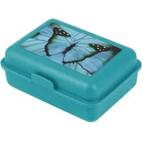BAAGL BUTTERFLY Box na desiatu, tyrkysová, veľkosť