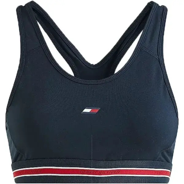 Tommy Hilfiger MID INTENSITY SEASONAL TAPE BRA Dámska podprsenka, tmavo modrá, veľkosť