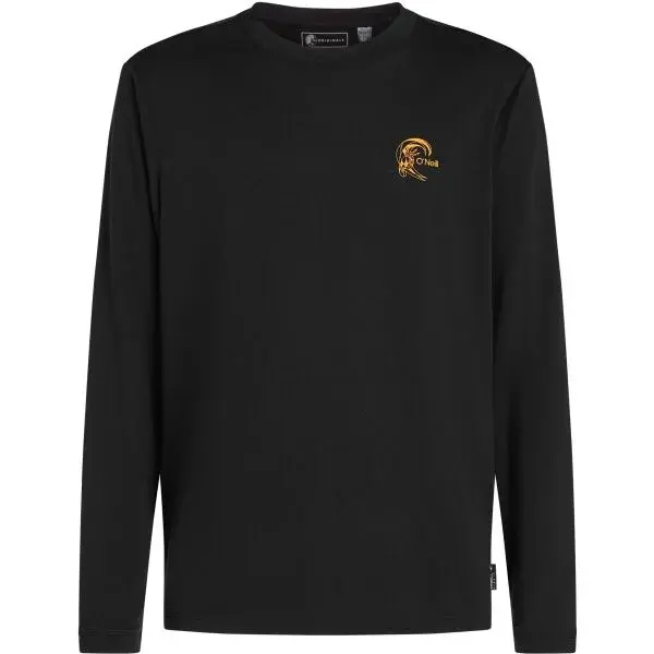 O'Neill O'RIGINALS HYBRID L/SLV Pánske funkčné tričko, čierna, veľkosť