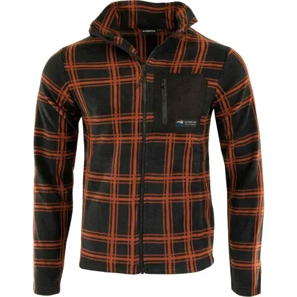 ALPINE PRO RESEW Pánska flísová mikina, čierna, veľkosť