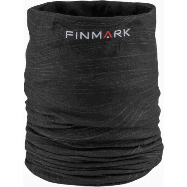 Finmark MULTIFUNCTIONAL SCARF WITH FLEECE Multifunkčná šatka, čierna, veľkosť UNI