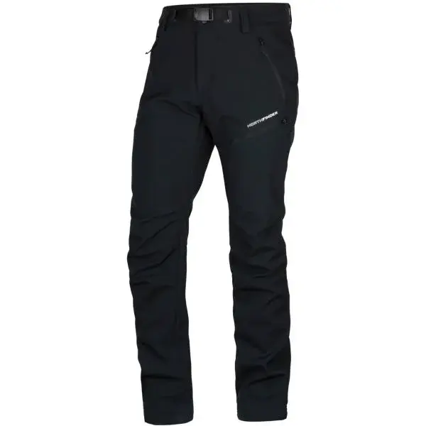 Northfinder BLAZEJ Pánske softshellové nohavice, čierna, veľkosť