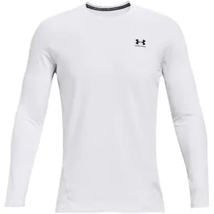 Under Armour CG ARMOUR FITTED CREW Pánske tričko, biela, veľkosť