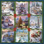 Vianočná koláž (štvorcové puzzle)