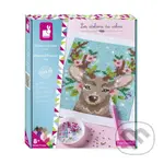 Trblietavý obraz s kryštálikmi Jeleň (Janod Atelier Sada Maxi od 8 rokov)