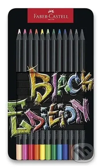 Pastelky Black Edition set plech 12 farebné