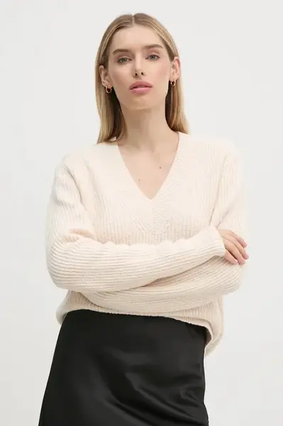 Svetr z vlněné směsi Calvin Klein