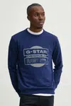 Mikina G-Star pánská, tmavomodrá barva, s potiskem, D25441-D797