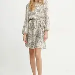 Šaty Morgan RANEL.F béžová barva, mini, RANEL.F