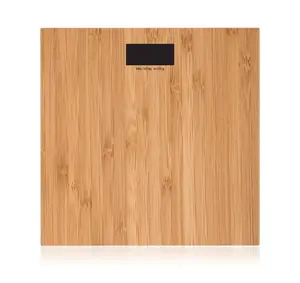 Pretty Up Osobní digitální váha PU-005WN 150 kg dekor dřevo
