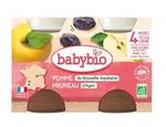 Babybio Jablko a švestka 2x130 g