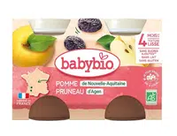 Babybio Jablko a švestka 2x130 g