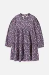 Dívčí šaty Coccodrillo fialová barva, mini