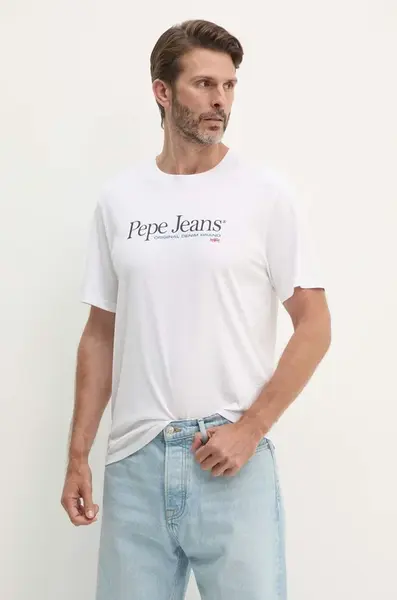 Bavlněné tričko Pepe Jeans ALBERT