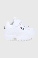 Dětské boty Fila bílá barva
