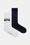 Ponožky Tommy Hilfiger 2-pack pánské, bílá barva, 701232598
