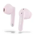 Bezdrátová sluchátka do uší Guess Elongated Metalic Printed Logo růžová barva