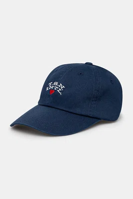 Bavlněná baseballová čepice thisisneverthat Heart Cap tmavomodrá barva, s potiskem, TN243WHWBC08