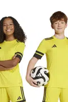 Dětské tričko adidas Performance žlutá barva, s aplikací, JJ0056
