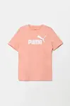 Dětské tričko Puma ESS No. 1 Logo Tee oranžová barva, 684892