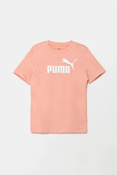 Dětské tričko Puma ESS No. 1 Logo Tee oranžová barva, 684892