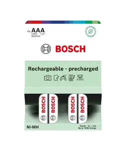 Bosch Rechargeable NiMh AAA HR03 950 mAh Precharged baterie 4 ks
