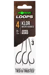 Korda hotové montáže loop rigs klor - háček 4 nosnost 30 lb