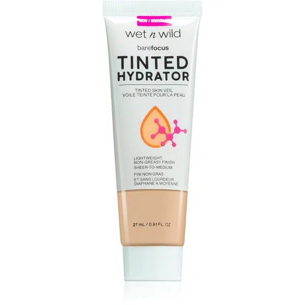 Wet n Wild BareFocus Tinted Hydrator tónovaný fluid pro sjednocení pleti odstín Light Medium 27 ml