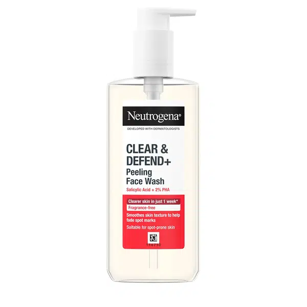 Neutrogena Čisticí gel proti pupínkům Clear & Defend+ (Facial Wash) 200 ml