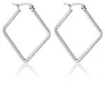 Troli Ocelové náušnice kosočtverec