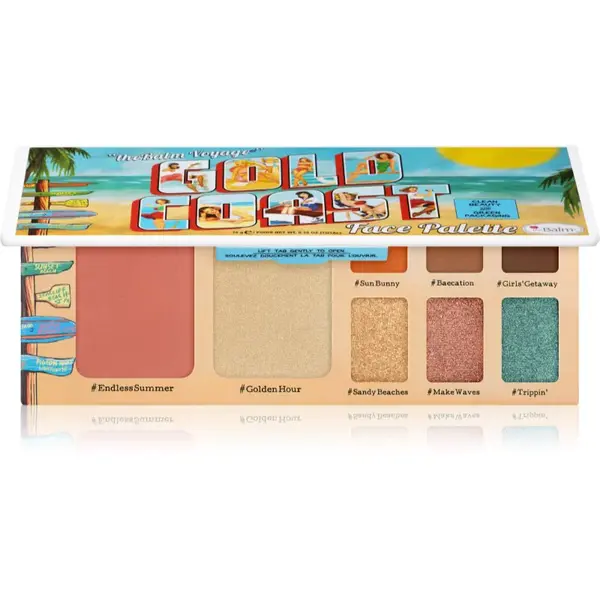 theBalm Voyage Gold Coast paletka na tvář 10 g
