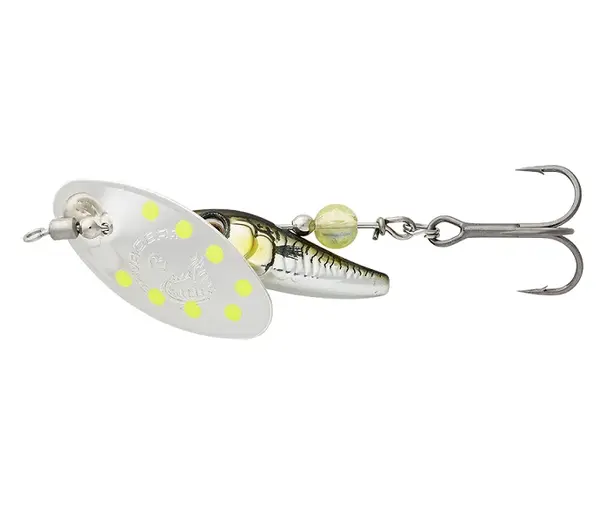 Savage gear třpytka sticklebait spinner green silver ayu - 1 4,5 g
