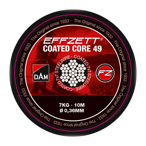Dam olověná šňůra effzett core49 steeltrace brown 10 m 24 kg
