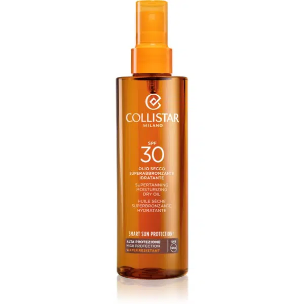 Collistar Smart Sun Protection Supertanning Moisturizing Dry Oil SPF 30 ochranný suchý olej na opalování SPF 30 200 ml