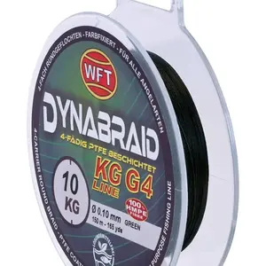 Wft splétaná šňůra round dynamix g4 green 300 m - 0,25 mm 26 kg