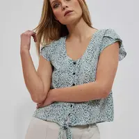 Marisse Patterned Shirt Blouse L-Ko-3731 Forest