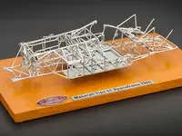 1960 Maserati Tipo 61 Birdcage Spaceframe 1/18 Diecast Model by CMC